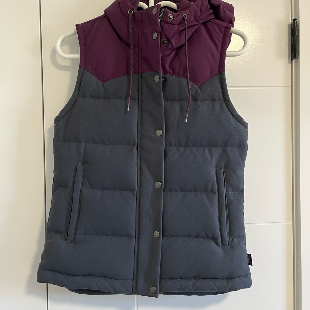 Purple and Gray Puffer Vest